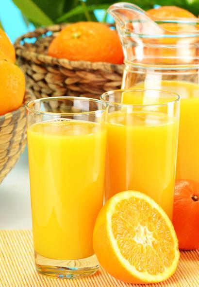 verre jus d'orange